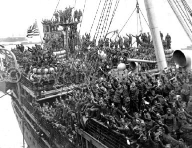 Returning soldiers from France