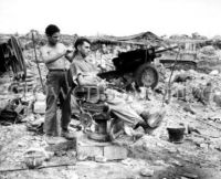 Marine gets haircut, Okinawa